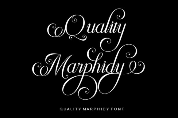 Marphidy Script Font Poster 3