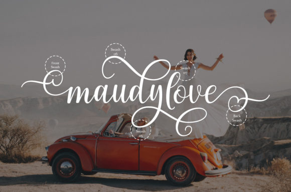 Maudylove Font Poster 6