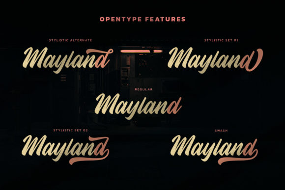 Mayland Font Poster 2