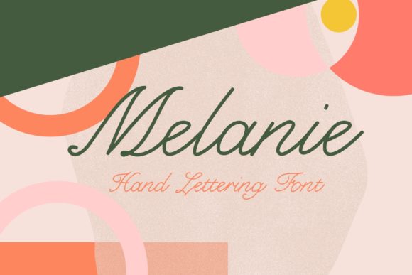 Melanie Font Poster 1