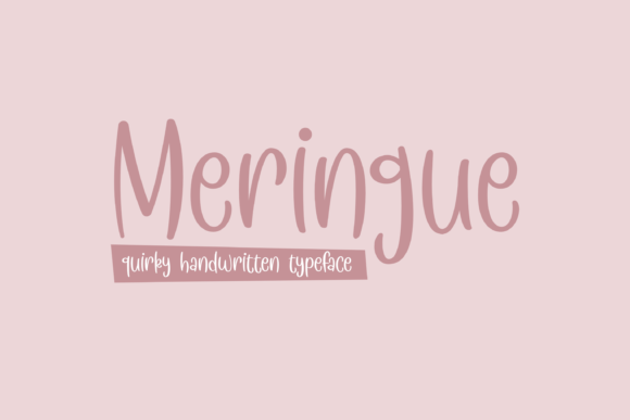 Meringue Font Poster 1