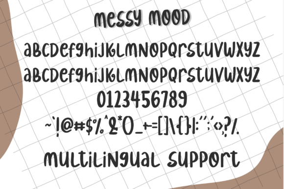 Messy Mood Font Poster 5