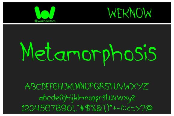 Metamorphosis Font Poster 1