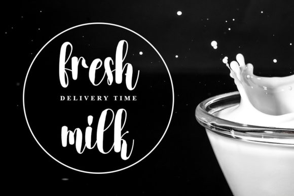 Milkdrink Font Poster 3