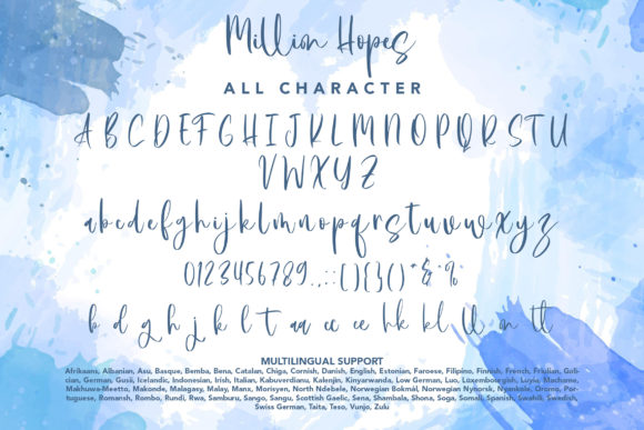 Million Hopes Font Poster 8