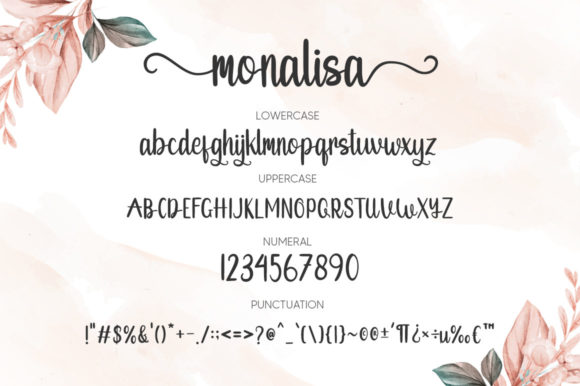 Monalisa Font Poster 6