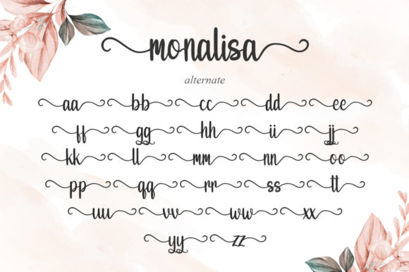 Monalisa Font Poster 7