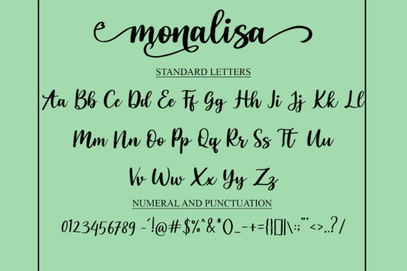 Monalisa Font Poster 6