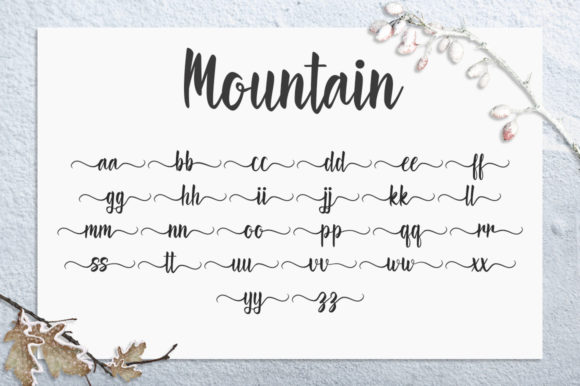 Mountain Font Poster 7