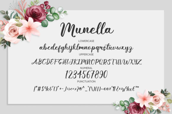 Munella Font Poster 6