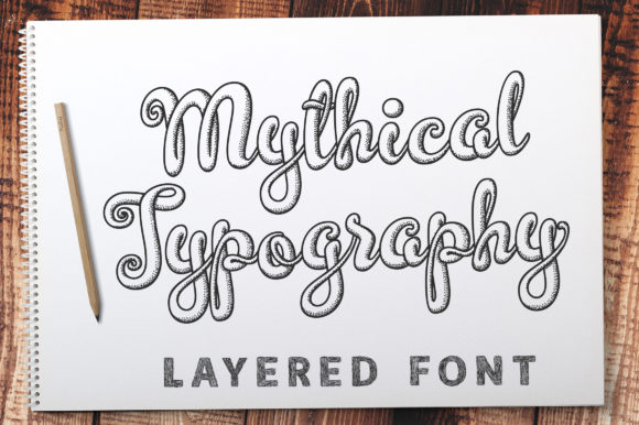 Mythical Typography Font Poster 1