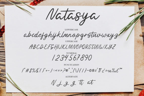 Natasya Font Poster 6