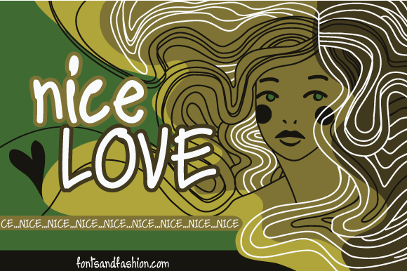 Nice Love Font Poster 3