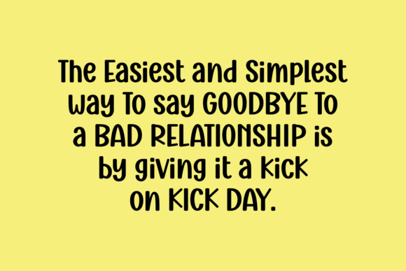 Ningst Kick Day Font Poster 4