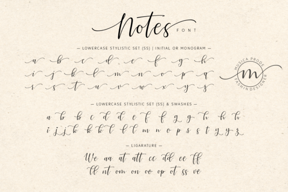 Notes Font Poster 7