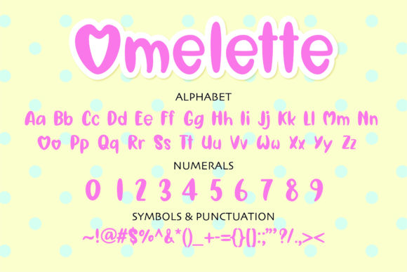 Omelette Font Poster 2