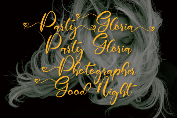 Party Gloria Font Poster 2