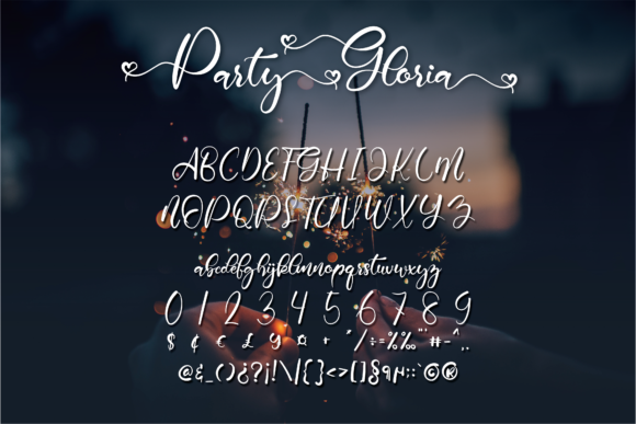 Party Gloria Font Poster 5