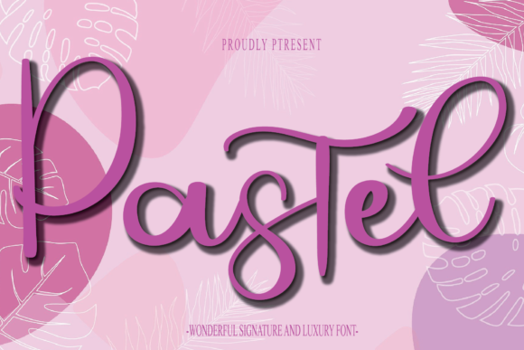 Pastel Font Poster 1