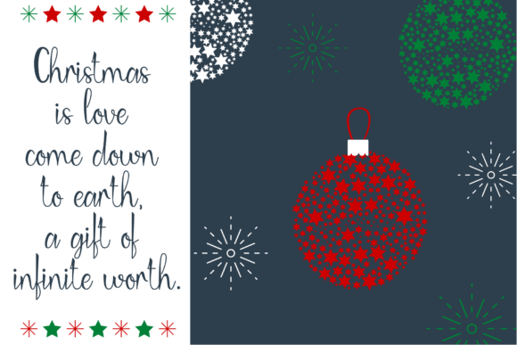 Peaceful Christmas Font Poster 5