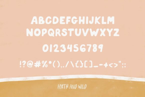 Peaches and Cream Font Poster 2