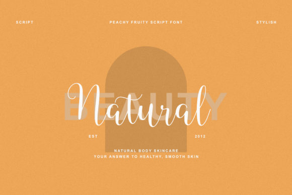 Peachy Fruity Font Poster 3