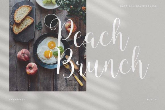 Peachy Fruity Font Poster 4