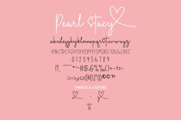 Pearl Stacy Font Poster 5