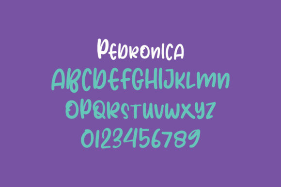 Pedronica Font Poster 4