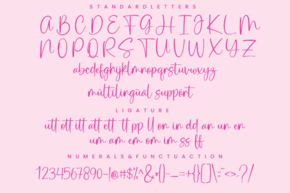 Pink Apple Font Poster 8