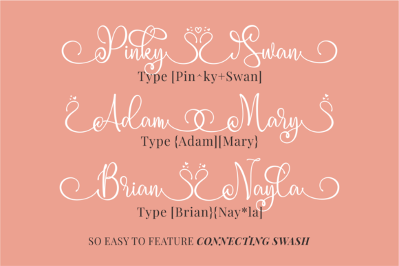 Pinky Swan Font Poster 2