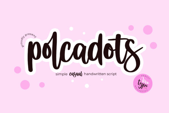 Polcadots Font Poster 1