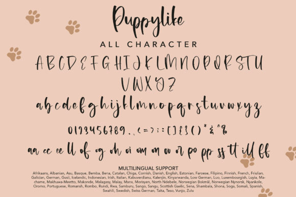 Puppylike Font Poster 9