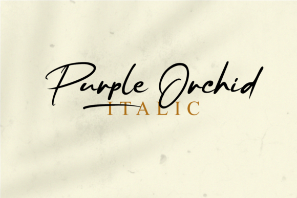 Purple Orchid Font Poster 2