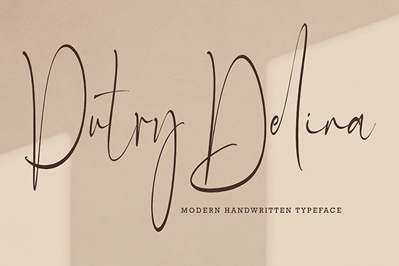 Putry Delina Font Poster 3