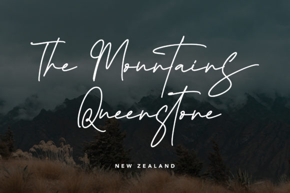 Queenstown Signature Font Poster 6