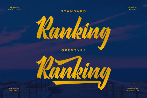 Ranking Font Poster 2