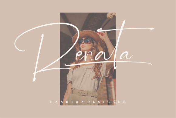 Renathalia Signature Font Poster 8