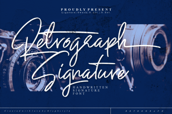 Retrograph Signature Font