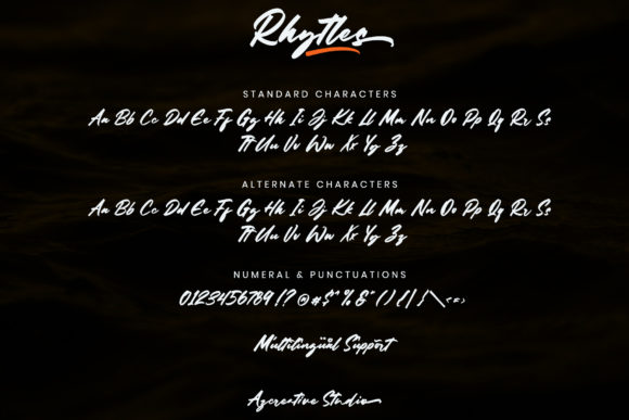 Rhytles Font Poster 7