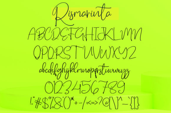 Rismarinta Signature Font Poster 5