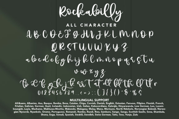 Rockabilly Font Poster 9