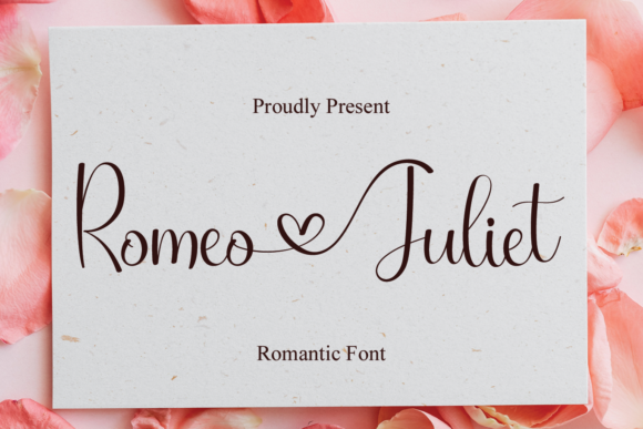 Romeo Juliet Font Poster 1