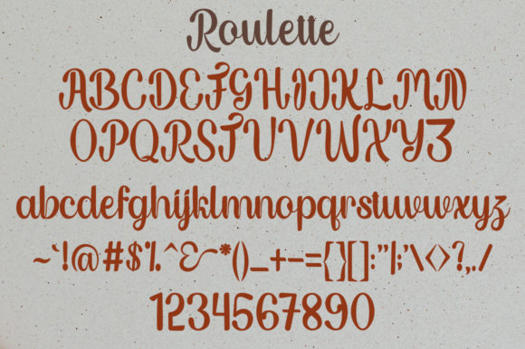 Roullette Font Poster 7