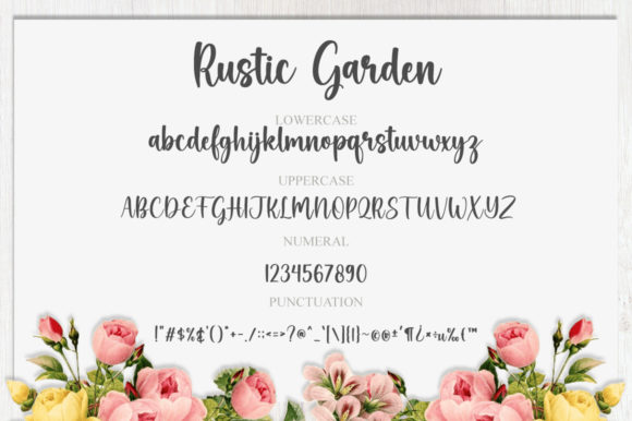 Rustic Garden Font Poster 6