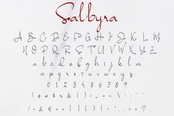 Salbyra Font Poster 4