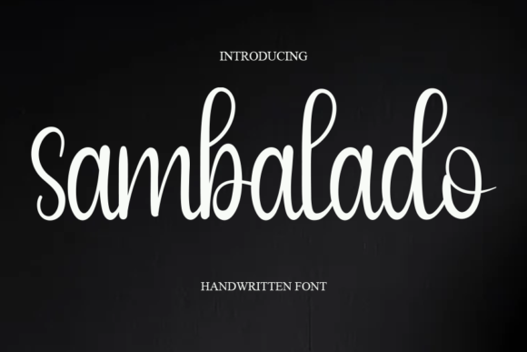 Sambalado Font Poster 1