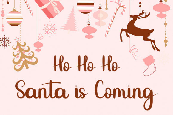 Santa Font Poster 3