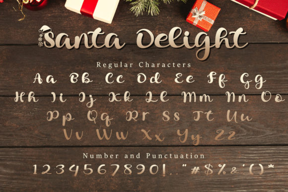 Santa Delight Font Poster 7