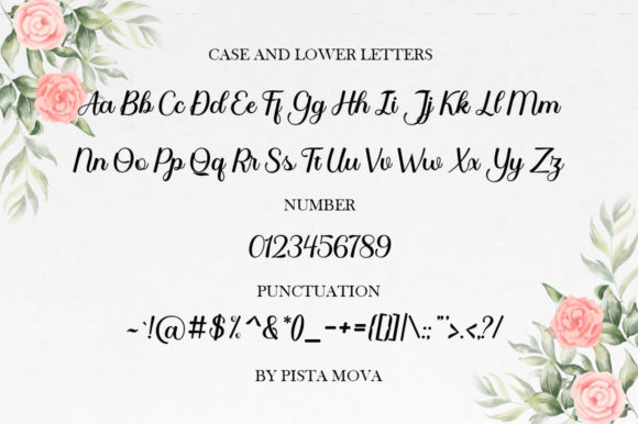 Santika Script Font Poster 7